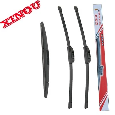 XINOU Front + Rear Wiper Blades for Subaru Impreza 2012-2017 OEM Quality - Image 1 of 4