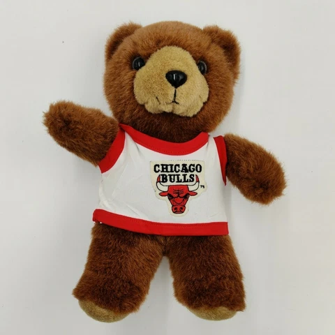1993 Vintage CHICAGO BULLS Shirt Teddy Bear Sports Stuff Good Stuff Corp. Plush Cover