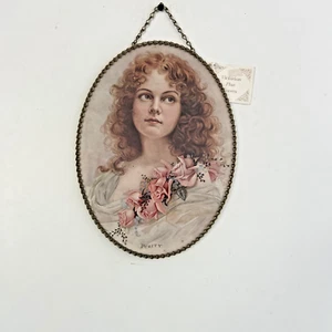 Flue Cover Victorian Print Oval Wall Art 11" X 8" NWT - Picture 1 of 4
