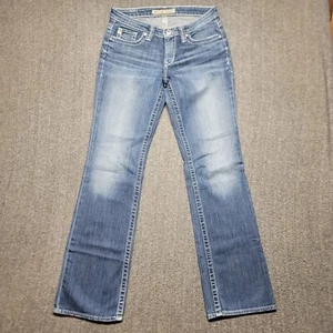 Big Star Jeans Damen 29 R 30x33 Maddie Boot Cut Mid Rise Fit Denim Distressed - Bild 1 von 18
