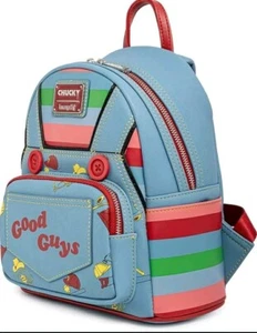 Loungefly Child'S Play Chucky Cosplay Mini Backpack Wallet Set - Picture 1 of 10