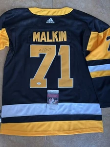 Evgeni Malkin Signed Pittsburgh Penguins Jersey JSA COA - Picture 1 of 5