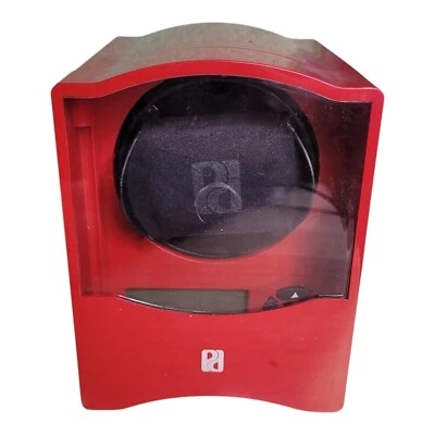 Paul Design Petite 1 Enrollador de Reloj Caja Digital Giratorio Display Tienda Rojo  Foto 1 de 4