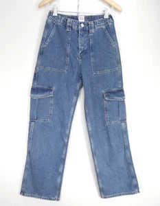Urban Outfitters Jeans Cargo Pants Pockets Blue BDG Cotton Denim Size W27 L32 - Picture 1 of 16