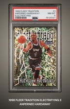 1998 Fleer Anfernee Hardaway Electrifying PSA 8 Magic NM SSP Pop 11 Rare 90s Hit