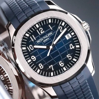Patek Philippe Aquanaut [Complete Mint] White Gold Blue Dial 42mm 5168G 001 - Image 1 of 4