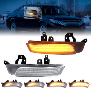 Dynamic LED Side Mirror Turn Signal Lights for Toyota REIZ Prius Avalon CAMRY - Foto 1 di 8