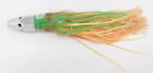 Big Game Squid Skirt Saltwater Trolling Fishing Lure Green & Orange 8"    TF