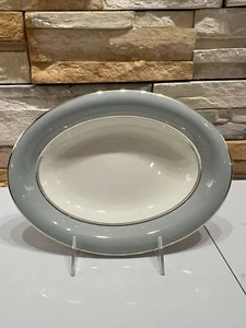 Castleton China Lyrisches Muster Platinrand Oval Gemüseschüssel 10" - Bild 1 von 7