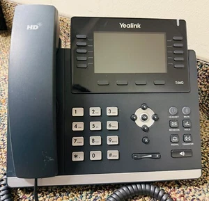 Tested Yealink SIP-T46G Professional Gigabit SIP Phone w/ Color LCD POE - Picture 1 of 4