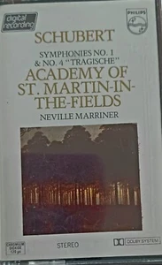 Franz Schubert - Symphonies No. 1 & No. 4 (Cassette) St. Martin-In-The-Fields - Picture 1 of 1