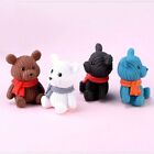 Statue Crafts Animal Bear Miniature Micro landscape Figurines Scarf Bear