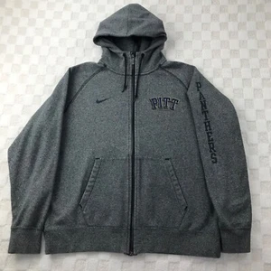 Nike Pitt Panthers Hoodie Jacket Mens Extra Large Gray Full Zip NSW Sweatshirt - Picture 1 of 14