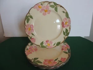 Set 4 FRANCISCAN DESERT ROSE 10.5" Dinner Plate Vintage California USA HP - Picture 1 of 7
