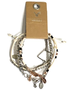 American Eagle Outfitters Stacking Bracelet Set of 4 7 in to 7.5 in Length - NWT - Picture 1 of 14