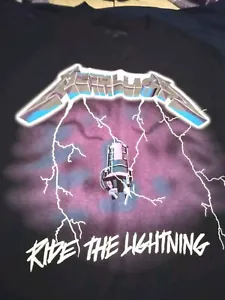 Metallica - Ride The Lightning T-Shirt (New-Official Brand, Mens, Small) - Picture 1 of 9