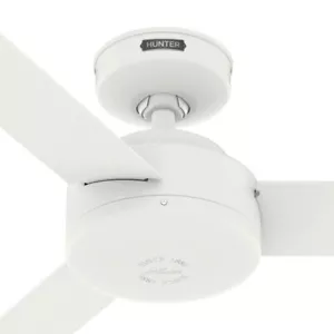 Hunter Fan 44 in Casual Matte White Indoor Ceiling Fan with 3 Blade and No Light - Picture 1 of 6