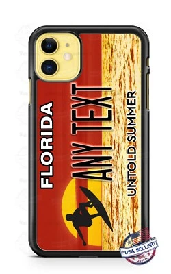 Florida Untold Summer State License Plate Phone Case For iPhone Samsung Google - Image 1 of 4