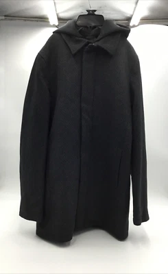 Chaquetón con capucha grande Perry Ellis carbón para hombre, carbón, talla S Foto 1 de 4