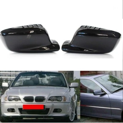 For BMW E46 3 Series-2D E65 E66 745i 750i 750Li DOOR Side Mirror Cover Cap Shell Foto 1 de 4
