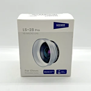 NEEWER 10X Macro Lens with 17mm Thread Clip and Detachable Diffuser Hood - Picture 1 of 5