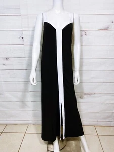 Vestido VIP Knits By Avenue para mujer talla 22/24 negro cuello en V sin mangas - Imagen 1 de 7