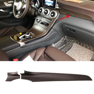 Fit For Mercedes-Benz GLC 2016-2021 Oak Wood Grain Console Instrument Strip Trim - Picture 1 of 9