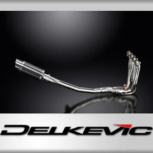 Silenciador de carbono redondo Kawasaki ZX-14 Ninja 2006-2007 escape completo 4-1 8" - Imagen 1 de 7