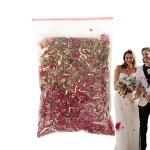Dried Flower Confetti Mix Rose Jasmine Flower Petals Wedding Confetti Natural - Picture 1 of 7