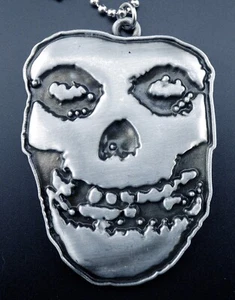 Misfits Necklace New Crimson Ghost Danzig Fiend Pendant Skull 2009 Huge - Picture 1 of 12