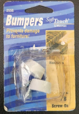 SoftTouch by Waxman (2) Furniture Bumpers with screws - Image 1 of 2