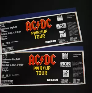 2 x AC/DC Konzertkarten Stehplatz Innenraum Hockenheim-Ring 13.07.24 PayPal - Bild 1 von 1