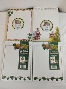 Vtg Z Grafix Lot 4 Sealed Packs Holiday Papers Stationary Envelopes Santa Xmas - Picture 1 of 11