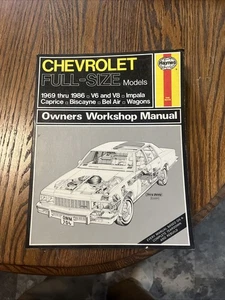 Haynes Chevrolet Full-size 1969-1986 - Bild 1 von 3