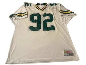 Vintage 90s Wilson Green Bay Packers Reggie White Jersey XL NFL - Picture 1 of 9