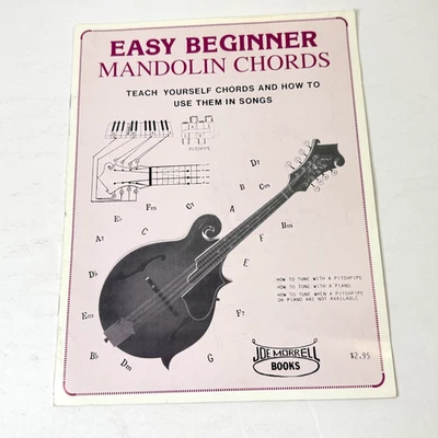 Easy Beginner Mandolin Chords Joe Morrell Books Instruction *BUY 2 GET 1 FREE* - Image 1 of 4