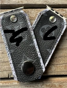 Logo Designer Inspired Leather Apple Watch Band Similiar Sparkl - Zdjęcie 1 z 4