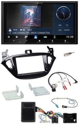 Kenwood Bluetooth 2DIN USB DAB Lenkrad Autoradio für Opel Adam ab 2013 Corsa E - Bild 1 von 4