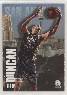 1997 Score Board Draft Day Tim Duncan (Ball in Left Hand) #1A Rookie RC HOF - Image 1 of 2