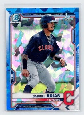 2021 Bowman Sapphire - Gabriel Arias #BCP-89 (RC) Refractor Cleveland Guardians - Image 1 of 2