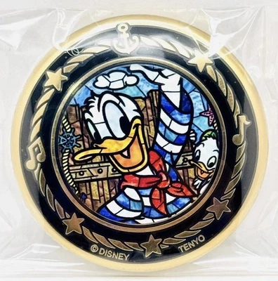 迪士尼日本 Tenyo 唐老鸭纽扣徽章 2023 年 100 年 24K 镀金 — 第 1/4 张图片