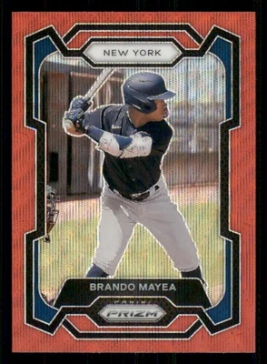 2024 Panini Prizm Prizms Ruby Wave #284 Brando Mayea - Image 1 of 2