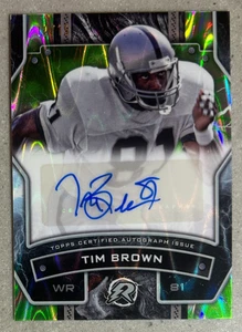 2024 Topps Resurgence Tim Brown Signature Lime Green Autogramm 12/15 - Bild 1 von 3