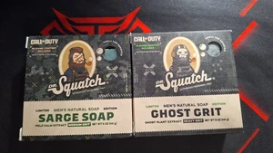 Dr Squatch Soap 2 Pack Ghost Grit And Sarge Soap- Call of Duty Limited Edition - Picture 1 of 6
