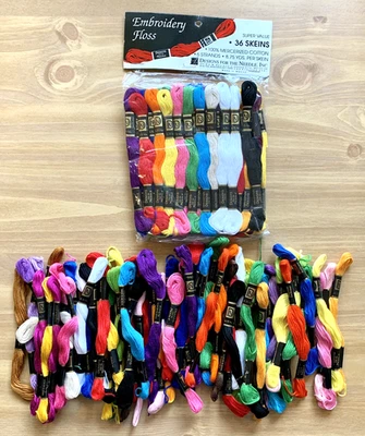 Embroidery Floss ~ Rainbow Of Colors ~ Arts & Crafts ~ Cotton ~ !L🌈🌈K! - Image 1 of 2