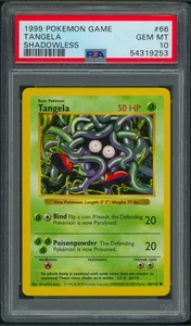 Pokemon Shadowless Base Set Tangela 66/102 PSA 10 - Picture 1 of 2