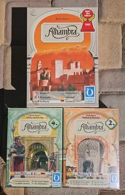 Alhambra Board Game + Expansion Sets 2 & 4 Queen Games New Box Damage Free Ship - Image 1 of 4