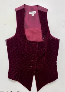 Top Corsé Bebe Y2K EE. UU. Acolchado Terciopelo Rojo Talla S - Imagen 1 de 7