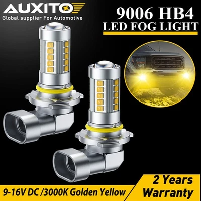 AUXITO Canbus 9006 LED Fog Light Bulbs For BMW 323i 325i 330i M3 Coupe E46 E60 Foto 1 de 4