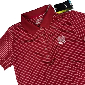 Neu mit Etikett Culver Academies IN Nike Golf Damen S Poloshirt rot gestreift Dri-FIT Uniform - Bild 1 von 12